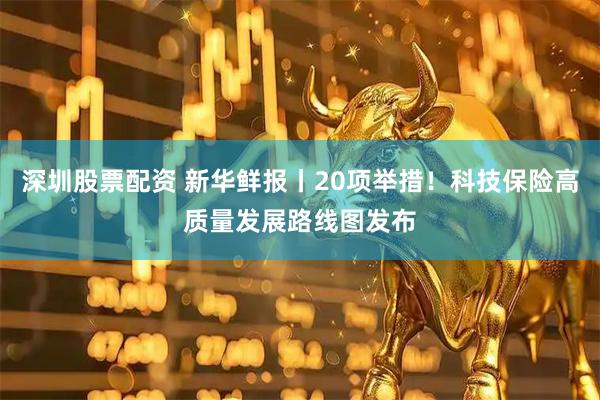 深圳股票配资 新华鲜报丨20项举措！科技保险高质量发展路线图发布